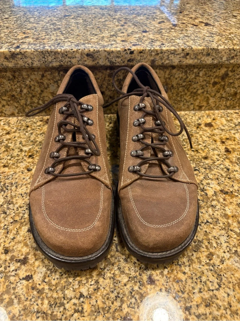 Donald J Pliner Sport Brown Suede Men’s Lace Up Derby Shoes Sz 11 Casual Luxury